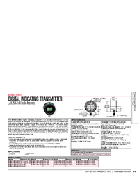 Thumbnail of document Data Sheet - DSGT Digital Indicating Transmitter